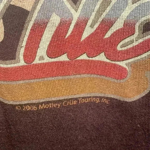 Vintage 2006 casual trendy black motley crue short sleeve rock band t-shirt S - Picture 4 of 4